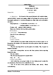 Kế hoạch bài dạy Tiếng Anh Lớp 5 - Tuần 26 - Năm học 2020-2021 - Trần Thị Hạnh