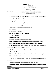 Kế hoạch bài dạy Tiếng Anh Lớp 5 - Tuần 28 - Năm học 2020-2021 - Trần Thị Hạnh