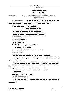 Kế hoạch bài dạy Tiếng Anh Lớp 5 - Tuần 29 - Năm học 2020-2021 - Trần Thị Hạnh