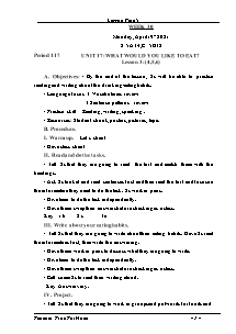 Kế hoạch bài dạy Tiếng Anh Lớp 5 - Tuần 30 - Năm học 2020-2021 - Trần Thị Hạnh
