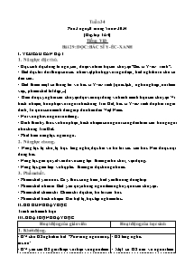 Kế hoạch bài dạy Toán + Tiếng Việt Lớp 3 - Tuần 34 - Năm học 2023-2024 - Đặng Thị Thu Thủy