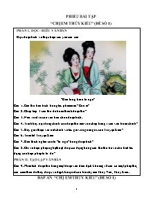 4 Đề ôn tập Ngữ văn Lớp 9 - Phần: Đọc hiểu văn bản