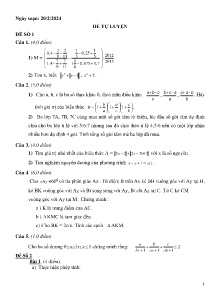5 Đề luyện tập HSG Toán 7 - Năm học 2023-2024