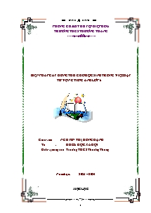 Biện pháp gây hứng thú cho học sinh trong việc dạy từ vựng Tiếng Anh Lớp 6