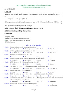 Đề cương ôn tập cuối học kì II Toán 8 (Kết nối tri thức) - Năm học 2023-2024 - Trường THCS Thái Sơn