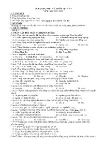 Đề cương ôn tập học kì II Địa lí 9 - Năm học 2023-2024