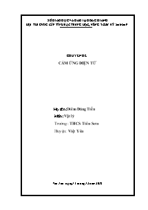 Đề cương ôn tập Vật lí 9 - Chuyên đề: Cảm ứng điện từ - Năm học 2018-2019 - Diêm Đăng Tiến