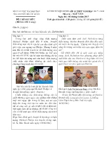 Đề thi tuyển sinh lớp 10 Ngữ văn - Năm học 2017-2018 - Sở GD&ĐT Thành phố Hồ Chí Minh