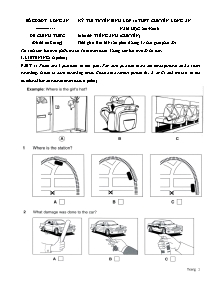 Đề thi tuyển sinh lớp 10 THPT Chuyên Long An môn Tiếng Anh - Năm học 2015-2016 - Sở GD&ĐT Long An
