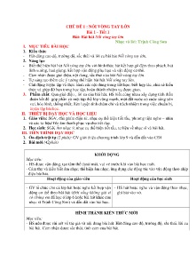 Giáo án Âm nhạc 9 - Chủ đề 1: Nối vòng tay lớn - Tiết 1, Bài 1: Hát Bài hát Nối vòng tay lớn