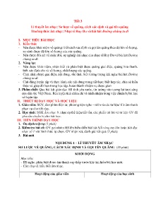 Giáo án Âm nhạc 9 - Tiết 3: Lí thuyết âm nhạc Sơ lược về quãng, cách xác định và gọi tên quãng. Thường thức âm nhạc Nhạc sĩ Huy Du và bài hát Đường chúng ta đi