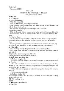 Giáo án Công nghệ 7 - Tiết 15+16, Bài 8: Giới thiệu về chăn nuôi - Năm học 2023-2024