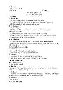 Giáo án Công nghệ 7 - Tiết 25+26, Bài 15: Nuôi cá ao - Năm học 2023-2024