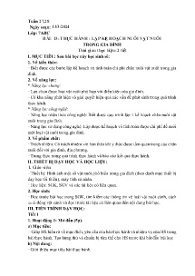 Giáo án Công nghệ 7 - Tuần 27+28, Bài 13: Thực hành Lập kế hoạch nuôi vật nuôi trong gia đình - Năm hoc 2023-2024