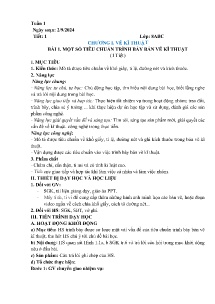 Giáo án Công nghệ 8 - Tiết 1, Bài 1: Một số tiêu chuẩn trình bày bản vẽ kĩ thuật - Năm học 2024-2025