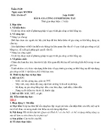 Giáo án Công nghệ 8 - Tiết 15-17, Bài 8: Gia công cơ khí bằng tay - Năm học 2023-2024