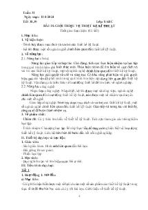Giáo án Công nghệ 8 - Tiết 38+39, Bài 18: Giới thiệu về thiết kế kĩ thuật - Năm học 2024-2025