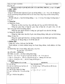 Giáo án Đại số 9 - Tuần 24, Tiết 45+46 - Năm học 2023-2024