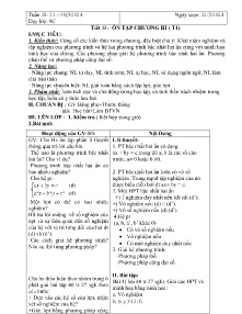 Giáo án Đại số 9 - Tuần 28, Tiết 53+54 - Năm học 2023-2024