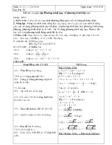 Giáo án Đại số 9 - Tuần 32, Tiết 61+62 - Năm học 2023-2024