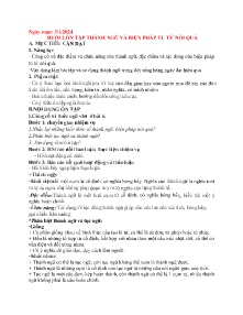 Giáo án dạy thêm Ngữ văn 7 - Buổi 2: Ôn tập thành ngữ và biện pháp tu từ nói quá - Năm học 2023-2024