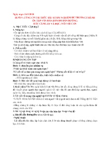 Giáo án dạy thêm Ngữ văn 7 - Buổi 9, Bài 8: Trải nghiệm để trưởng thành. Ôn tập văn bản Bản đồ dẫn đường. Hãy cầm lấy và đọc. Nói với con - Năm học 2023-2024