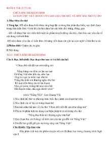 Giáo án dạy thêm Ngữ văn 8 - Buổi 8, Tiết 22-24