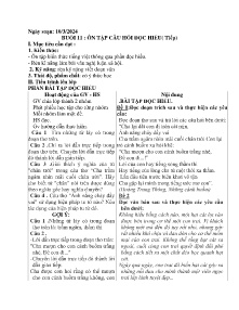 Giáo án dạy thêm Ngữ văn 9 - Buổi 11: Ôn tập câu hỏi đọc hiểu - Năm 2023-2024