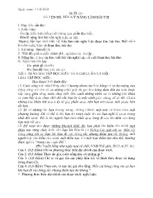 Giáo án dạy thêm Ngữ văn 9 - Buổi 20: Luyện đề, rèn kĩ năng làm bài thi - Năm học 2023-2024