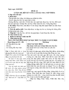 Giáo án dạy thêm Ngữ văn 9 - Buổi 21: Luyện đề, rèn kĩ năng làm bài thi (Tiếp theo) - Năm 2023-2024