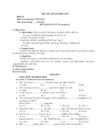 Giáo án dạy thêm Tiếng Anh 6 - Buổi 11: Revision unit 11 (Continue) - Năm học 2023-2024