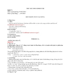 Giáo án dạy thêm Tiếng Anh 6 - Buổi 12: Revision unit 11 (Cont) - Năm học 2023-2024