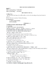 Giáo án dạy thêm Tiếng Anh 9 - Buổi 13: Revision unit 12 - Năm học 2023-2024