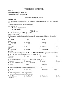 Giáo án dạy thêm Tiếng Anh 9 - Buổi 14: Revision unit 12 (Cont) - Năm học 2023-2024