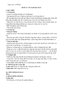 Giáo án dạy thêm Toán 6 - Buổi 13: Ôn tập học kì II - Năm học 2023-2024