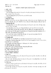 Giáo án dạy thêm Toán 6 - Buổi 15: Phép cộng số nguyên - Năm học 2023-2024