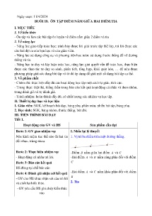 Giáo án dạy thêm Toán 6 - Buổi 18: Ôn tập điểm nằm giữa 2 điểm, tia - Năm học 2023-2024