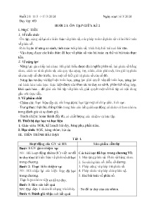 Giáo án dạy thêm Toán 6 - Buổi 21: Ôn tập giữa học kì II - Năm học 2023-2024