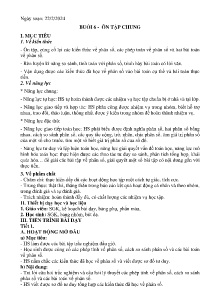 Giáo án dạy thêm Toán 6 - Buổi 6: Ôn tập chung - Năm học 2023-2024