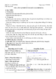 Giáo án dạy thêm Toán 6 - Buổi 8: Ôn tập điểm nằm giữa hai điểm tia - Năm học 2023-2024