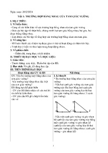 Giáo án dạy thêm Toán 7 - Buổi 7: Trường hợp bằng nhau của tam giác vuông - Năm học 2023-2024