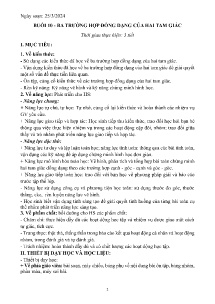 Giáo án dạy thêm Toán 8 - Buổi 10: Ba trường hợp đồng dạng của 2 tam giác - Năm học 2023-2024
