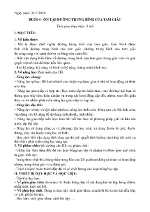 Giáo án dạy thêm Toán 8 - Buổi 4: Ôn tập đường trung bình của tam giác - Năm học 2023-2024