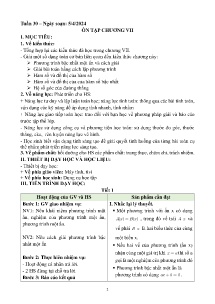 Giáo án dạy thêm Toán 8 - Tuần 30: Ôn tập chương VII - Năm học 2023-2024