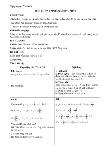 Giáo án dạy thêm Toán 9 - Buổi 11+12: Ôn tập về hàm số bậc nhất - Năm học 2023-2024