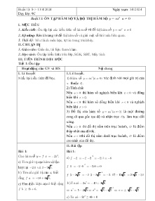 Giáo án dạy thêm Toán 9 - Buổi 13: Ôn tập hàm số và đô thị hàm số - Năm học 2023-2024