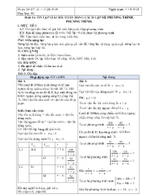 Giáo án dạy thêm Toán 9 - Buổi 16: Ôn tập giải bài toán bằng cách lập hệ phương trình - Năm học 2023-2024