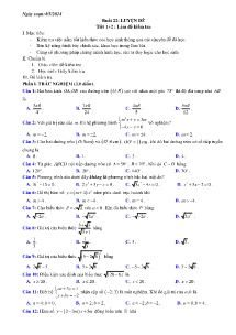 Giáo án dạy thêm Toán 9 - Buổi 22: Luyện đề - Năm học 2023-2024