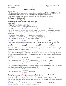 Giáo án dạy thêm Toán 9 - Buổi 7: Luyện tập chung - Năm học 2023-2024