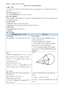 Giáo án dạy thêm Toán 9 - Tuần 28 - Năm học 2023-2024